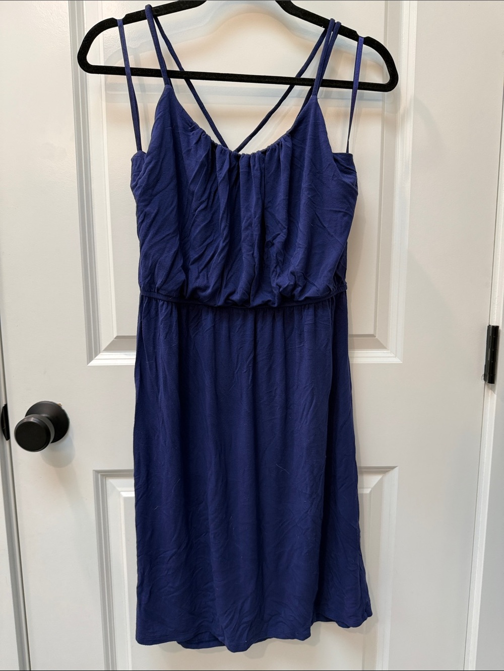 LOFT Deep Navy Blue Summer Dress